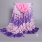 New printed flowers roses scarves chiffon TS